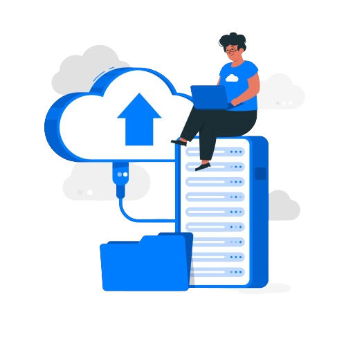 Cloud migration journey illustration